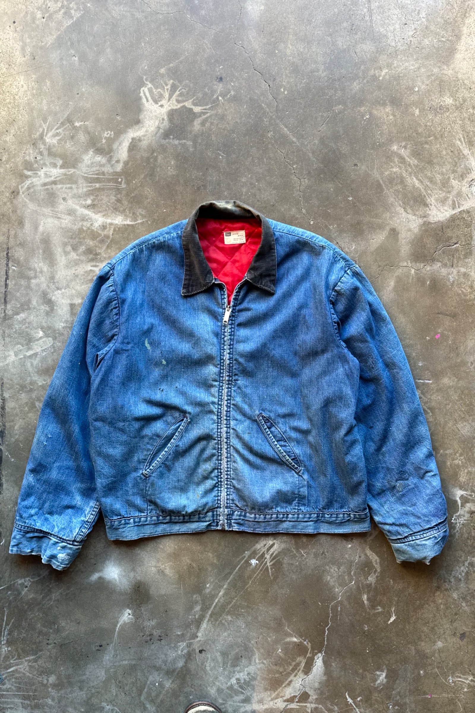 1970s Sears Denim Work Jacket XL - Main Image