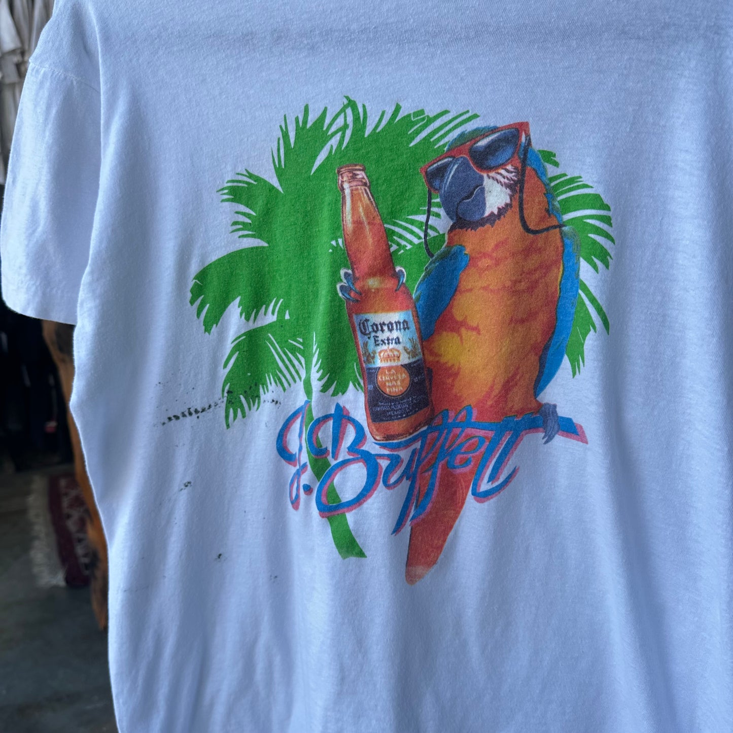 Vintage 80s Jimmy Buffett T Shirt - Fits Medium