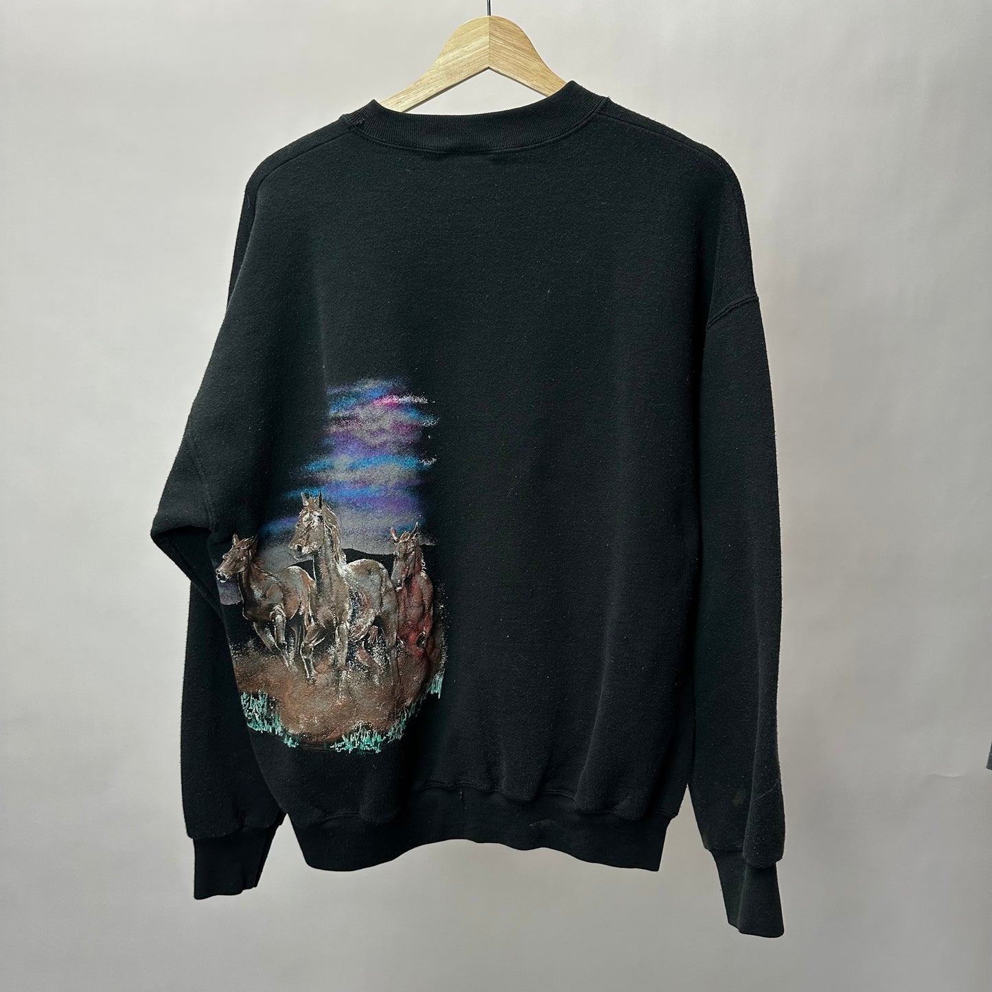 Vintage 90s Horse Sweatshirt - L/XL
