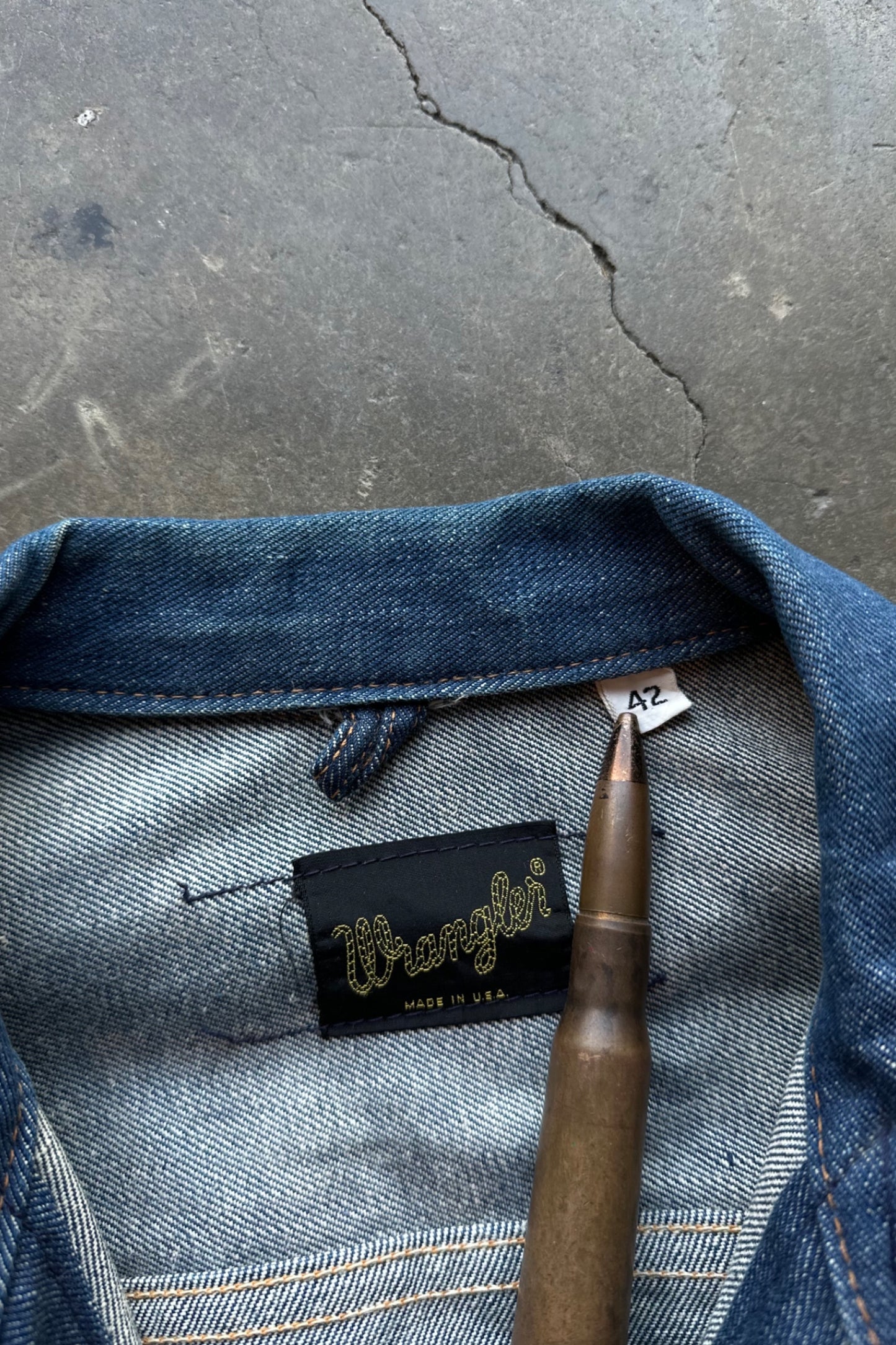 1960s-1970s Transitional 24MJZ Wrangler Denim Jacket - 42