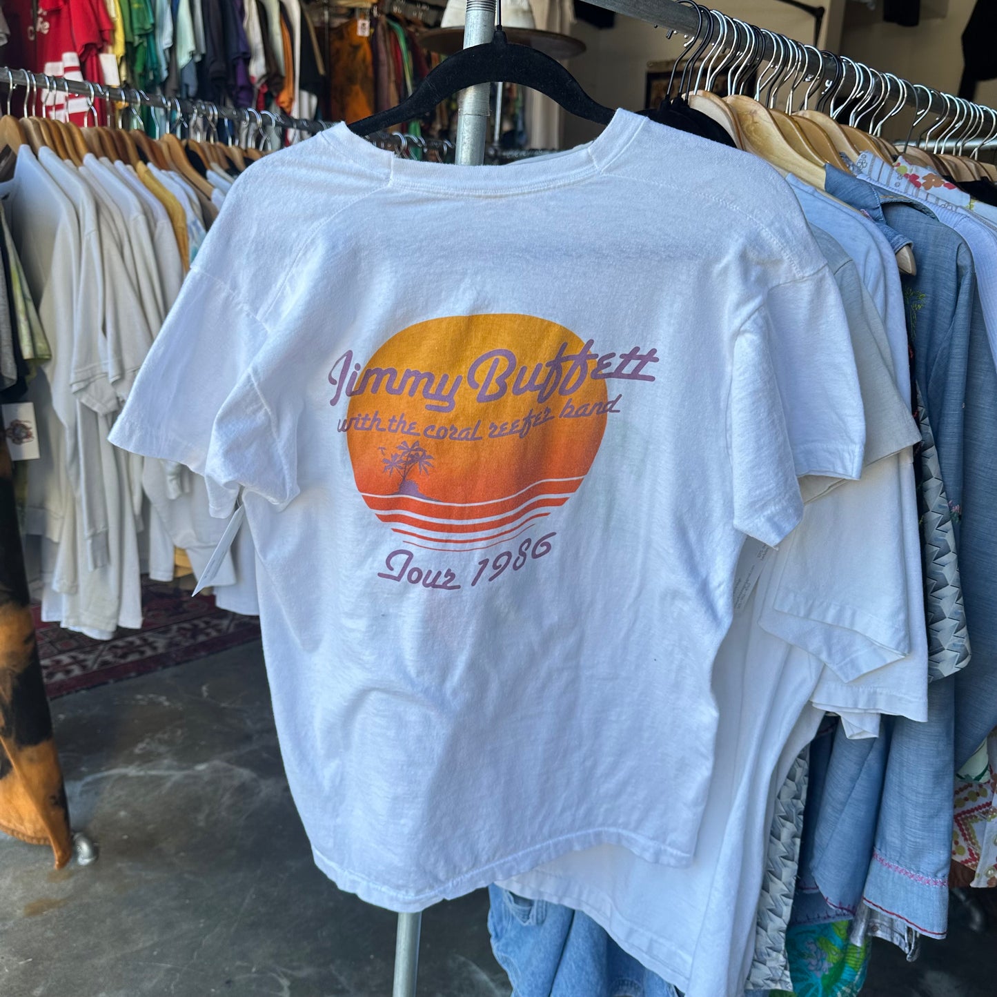 Vintage 80s Jimmy Buffett T Shirt - Fits Medium