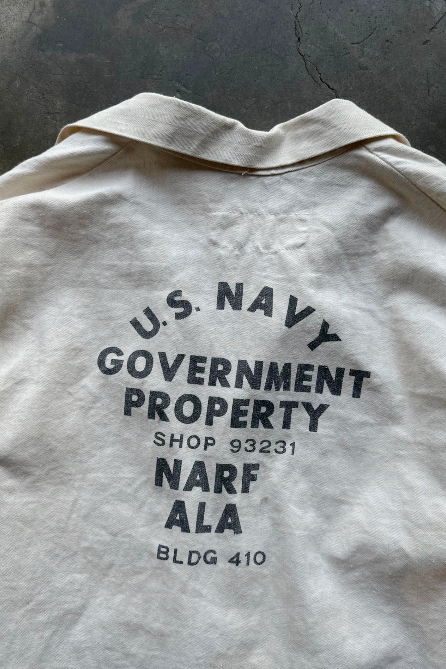 Vintage Cropped Coveralls US Navy Alameda Base Jacket - L/XL
