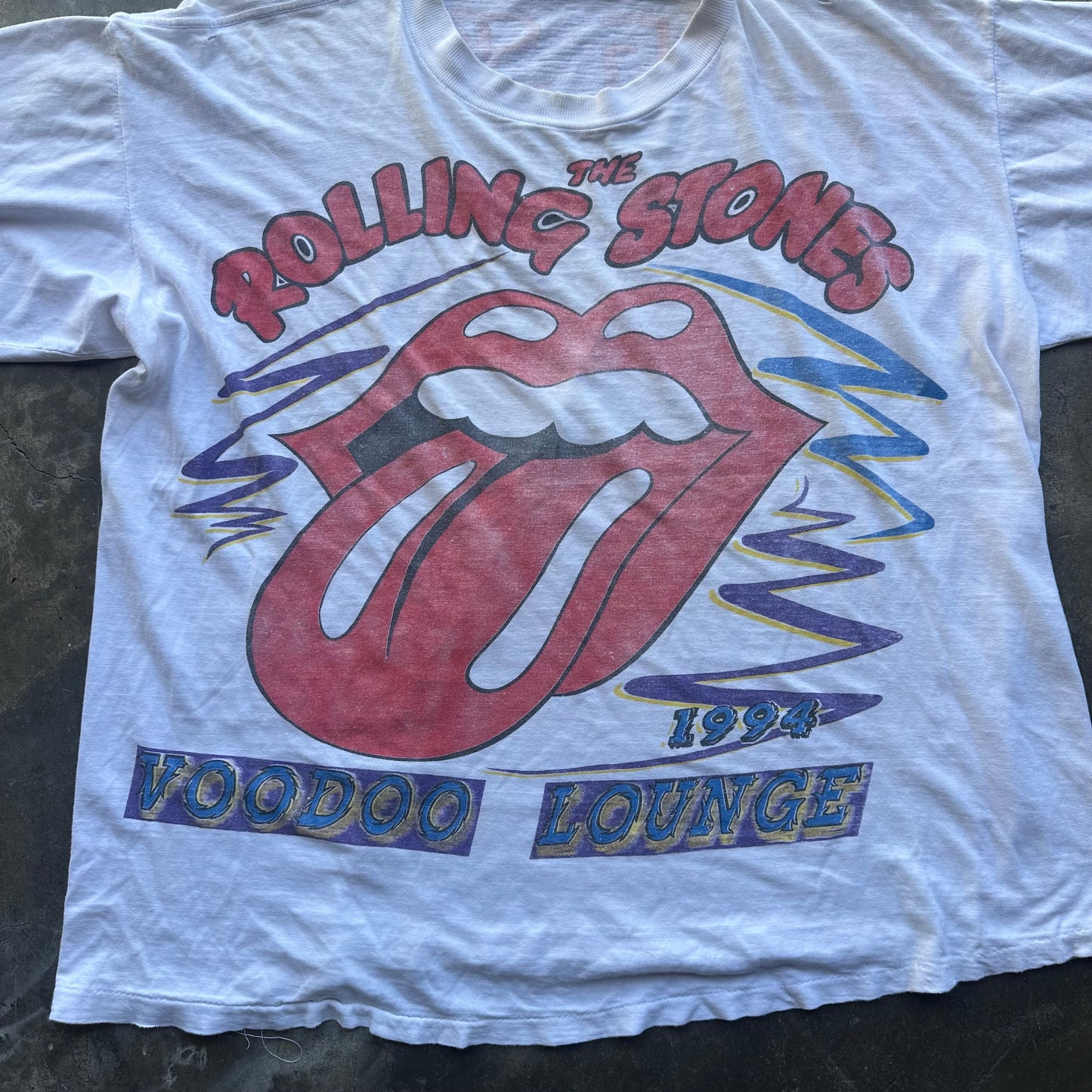 Vintage The Rolling Stones Voodoo Lounge T Shirt 1994 - Boxy L/XL