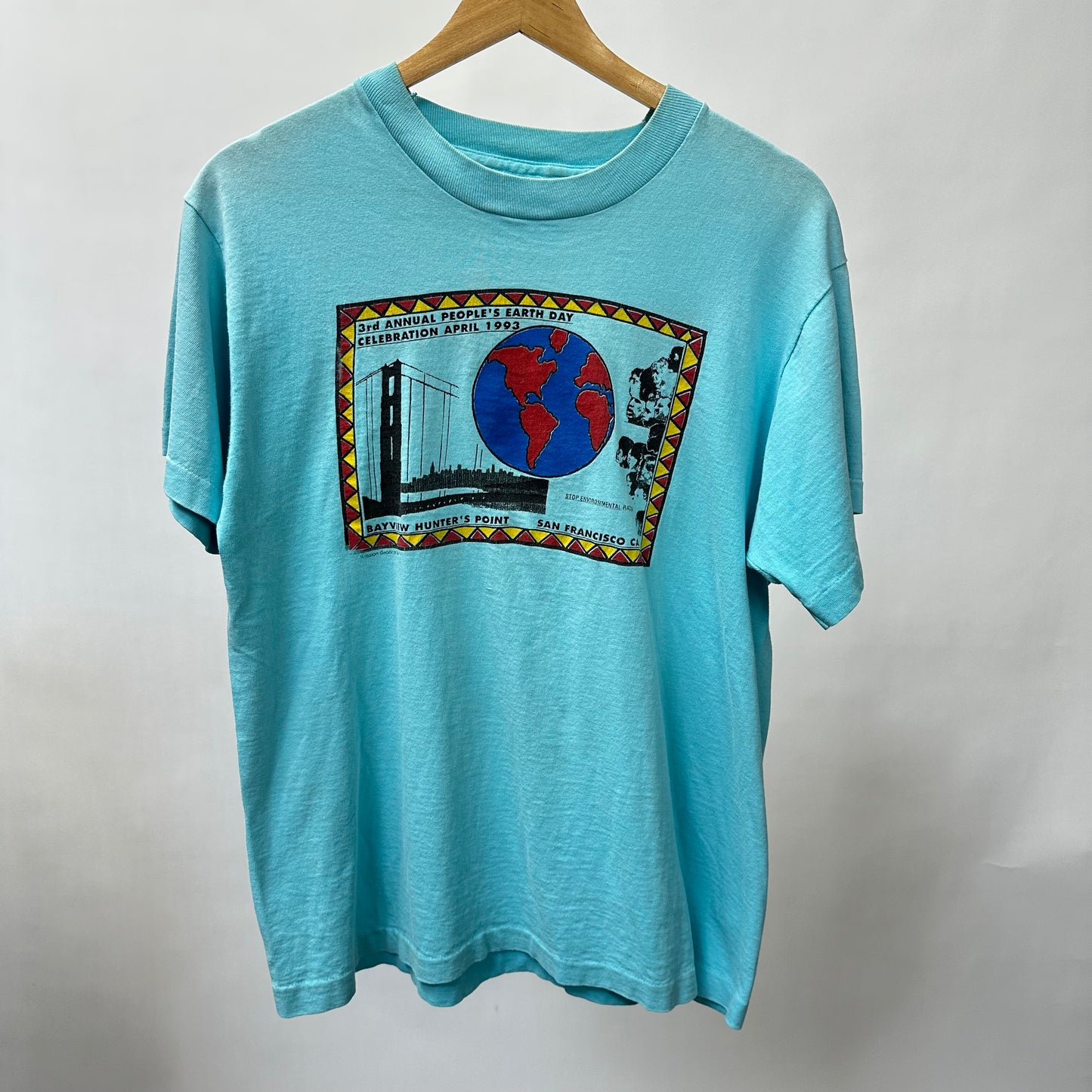 Vintage 1993 People’s Earth Day Staff T Shirt - Medium