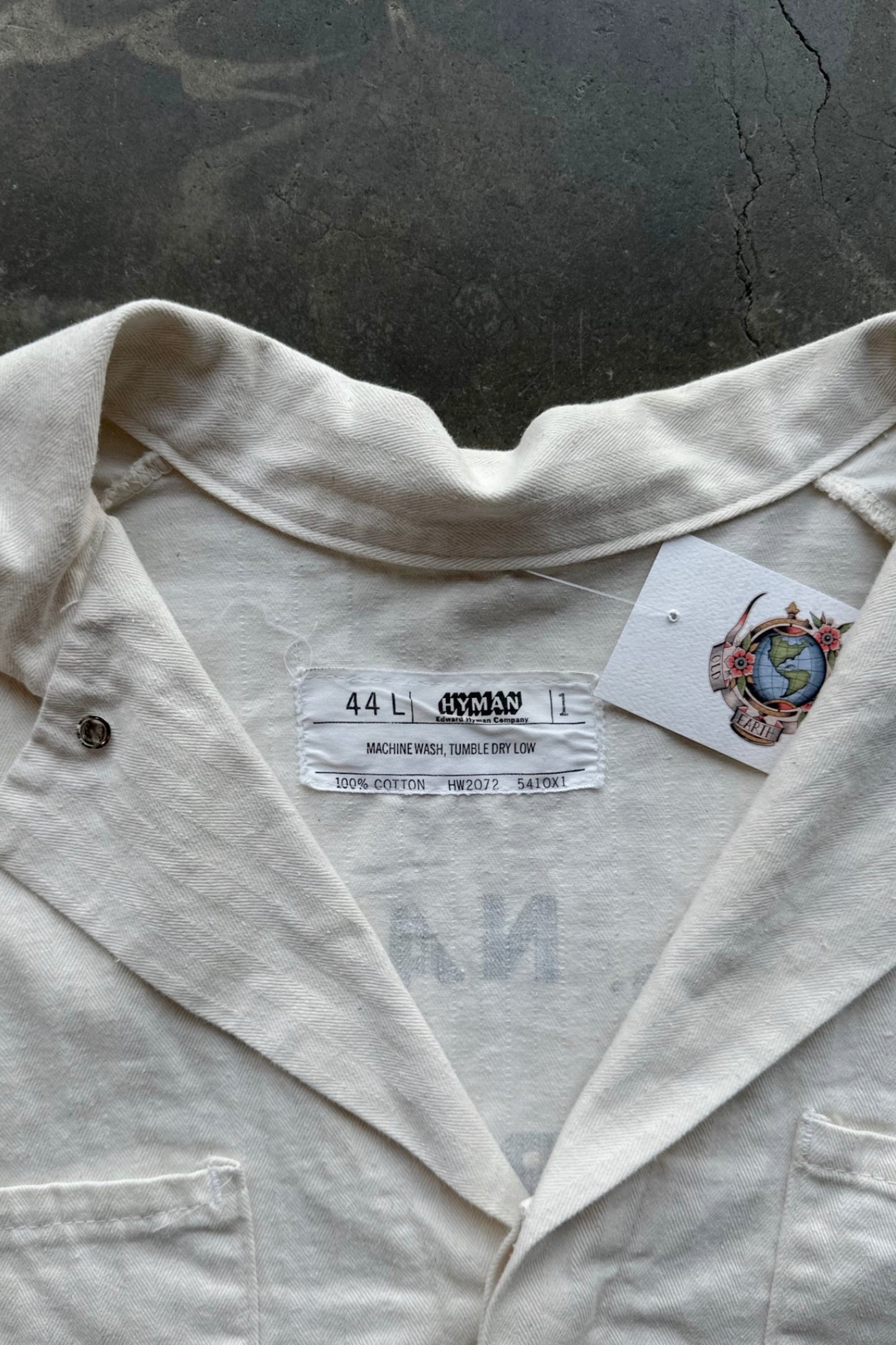 Vintage Cropped Coveralls US Navy Alameda Base Jacket - L/XL