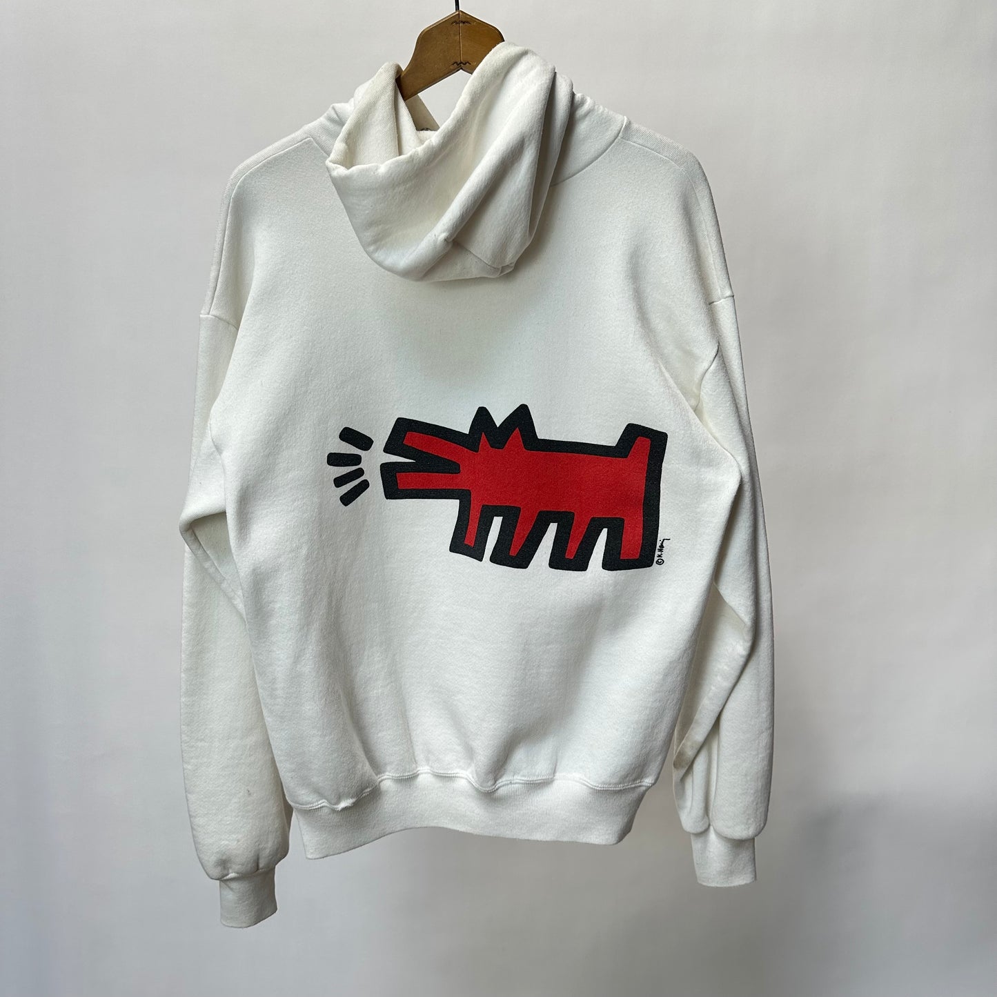 Vintage 80s Keith Haring Pop Shop Hoodie Radiant Baby