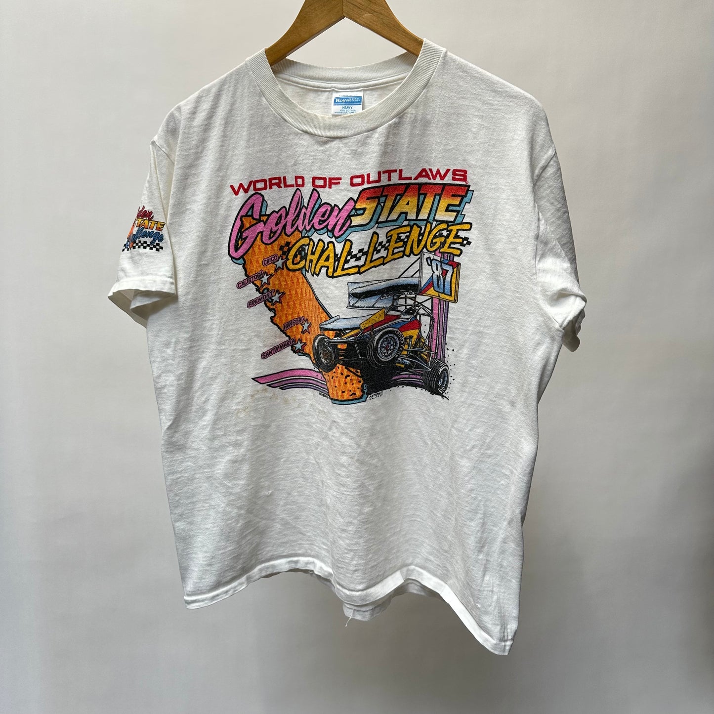 Vintage 80s Golden State Racing T Shirt - L/XL