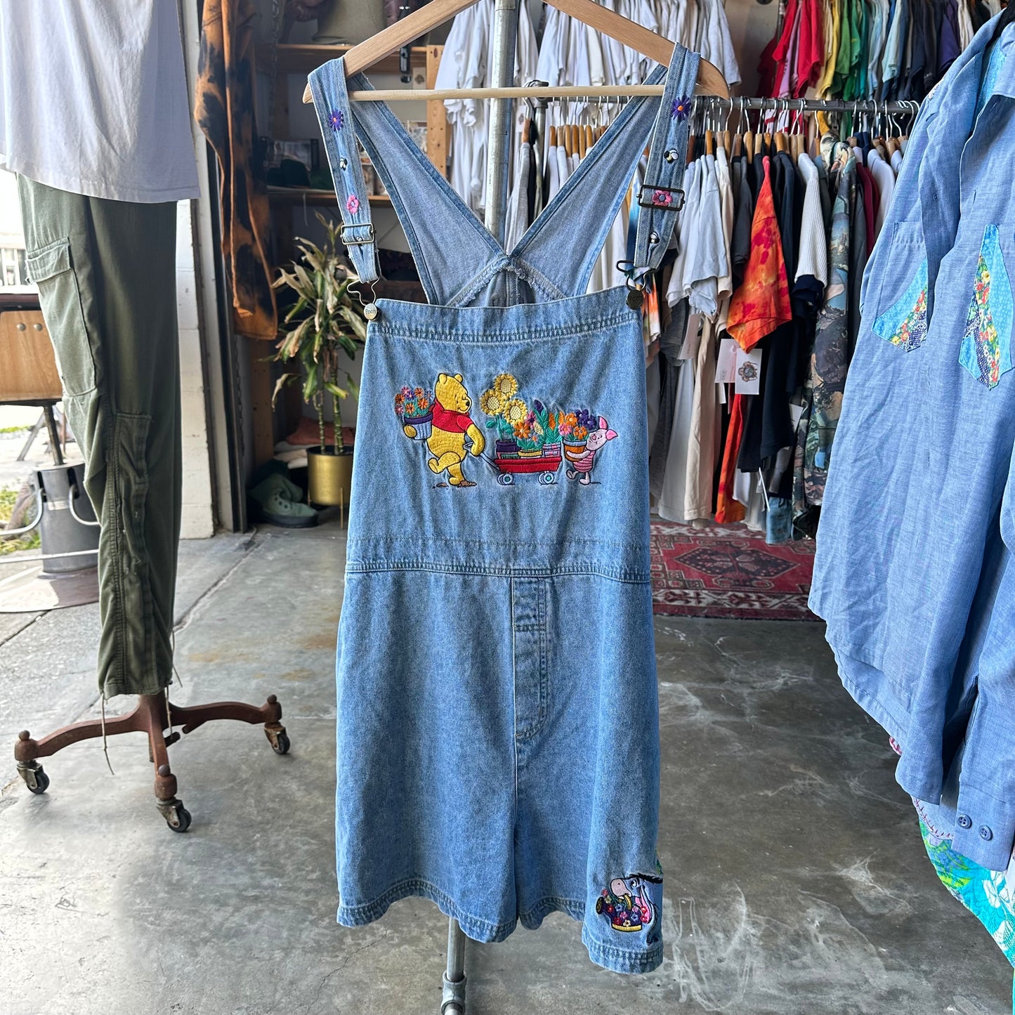 Vintage Y2K Winnie the Pooh Overalls - Women’s L/XL
