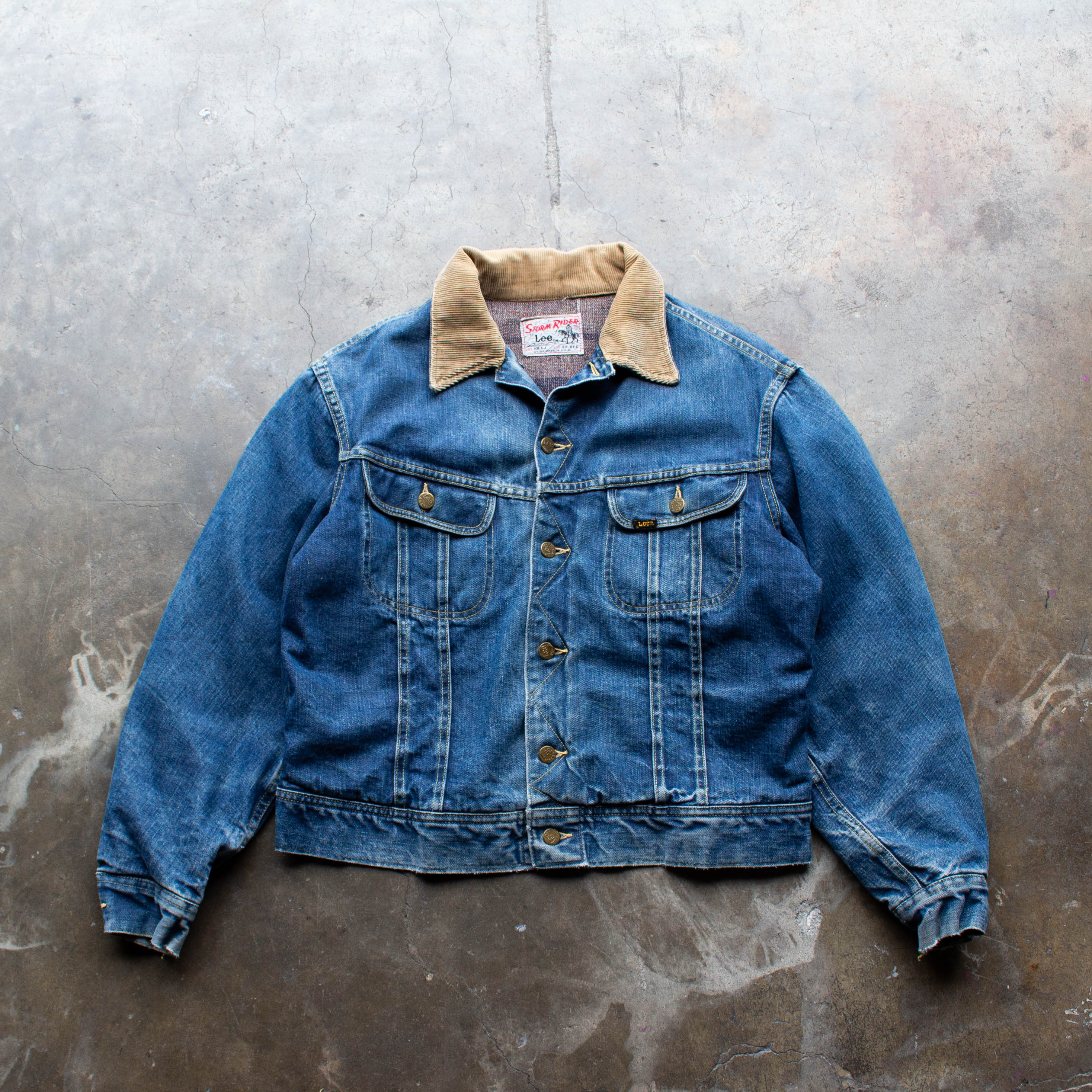 1960s Lee Storm Rider Denim Jacket - 42 Reg