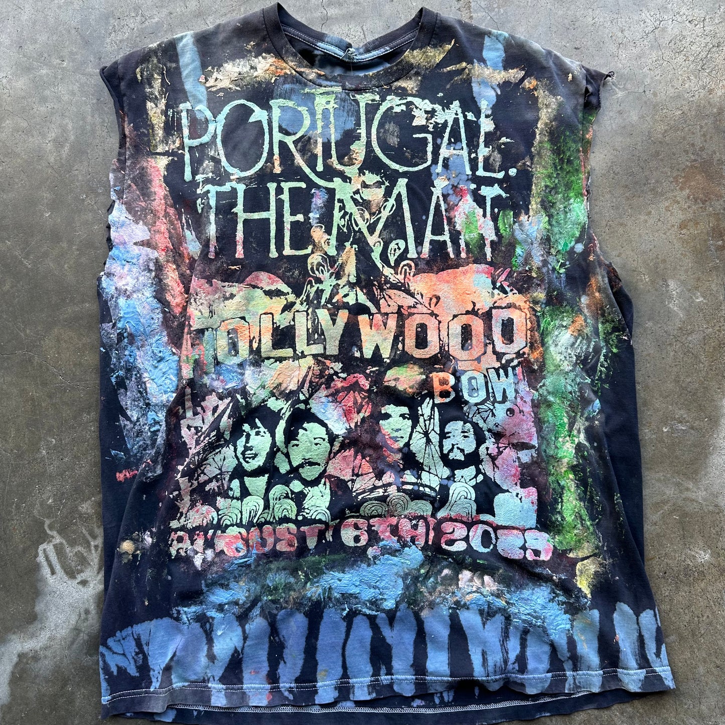 Portugal The Man - Custom Upcycled Art Shirt