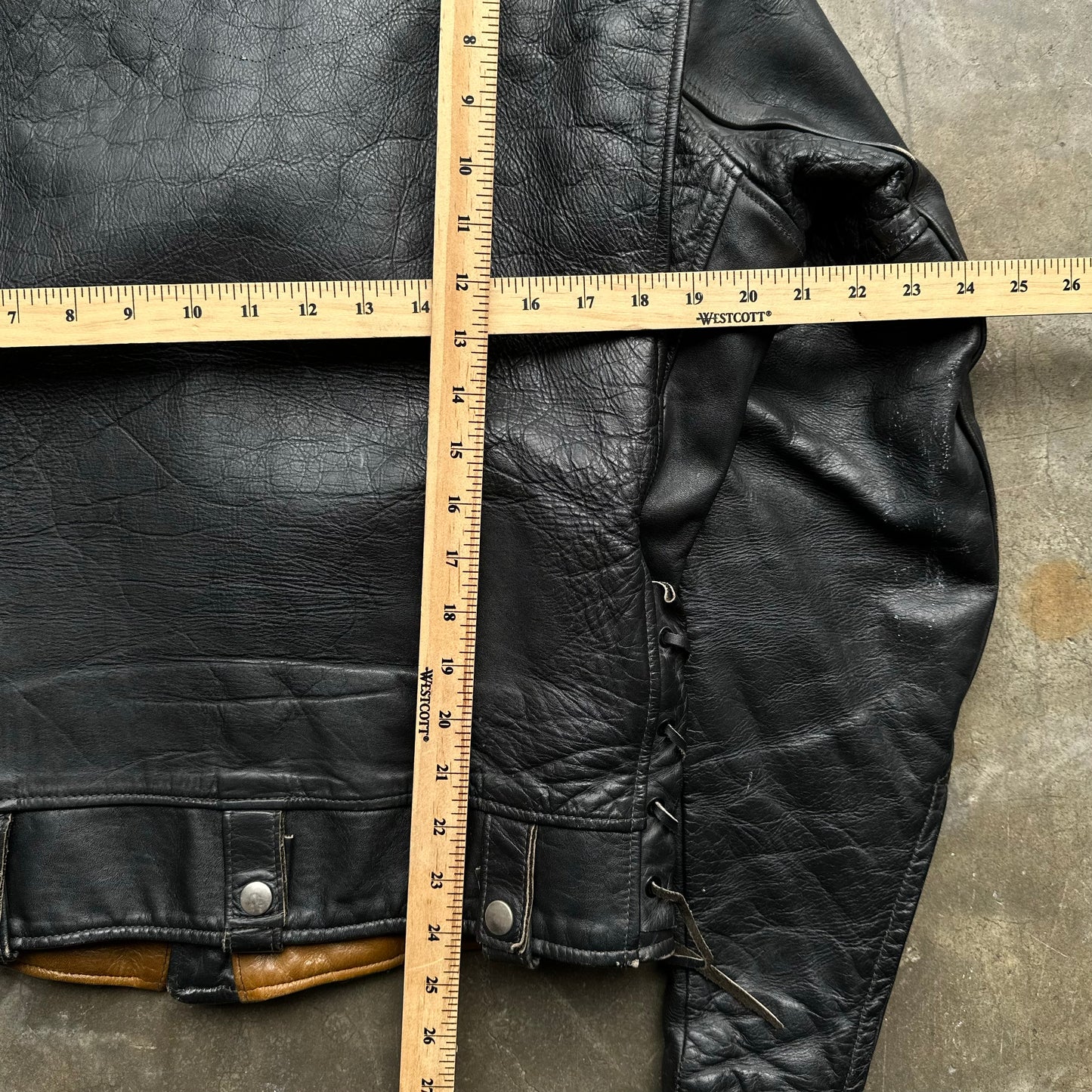 1950s Golden Bear Leather Motorcycle Jacket - S/M
