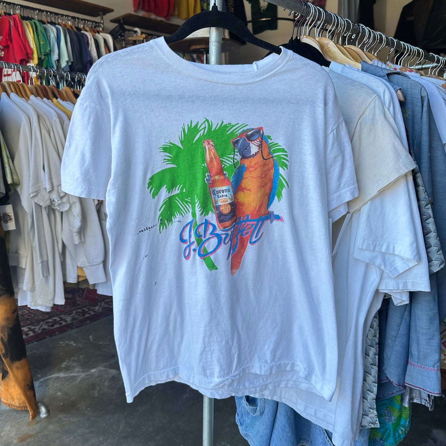 Vintage 80s Jimmy Buffett T Shirt - Fits Medium