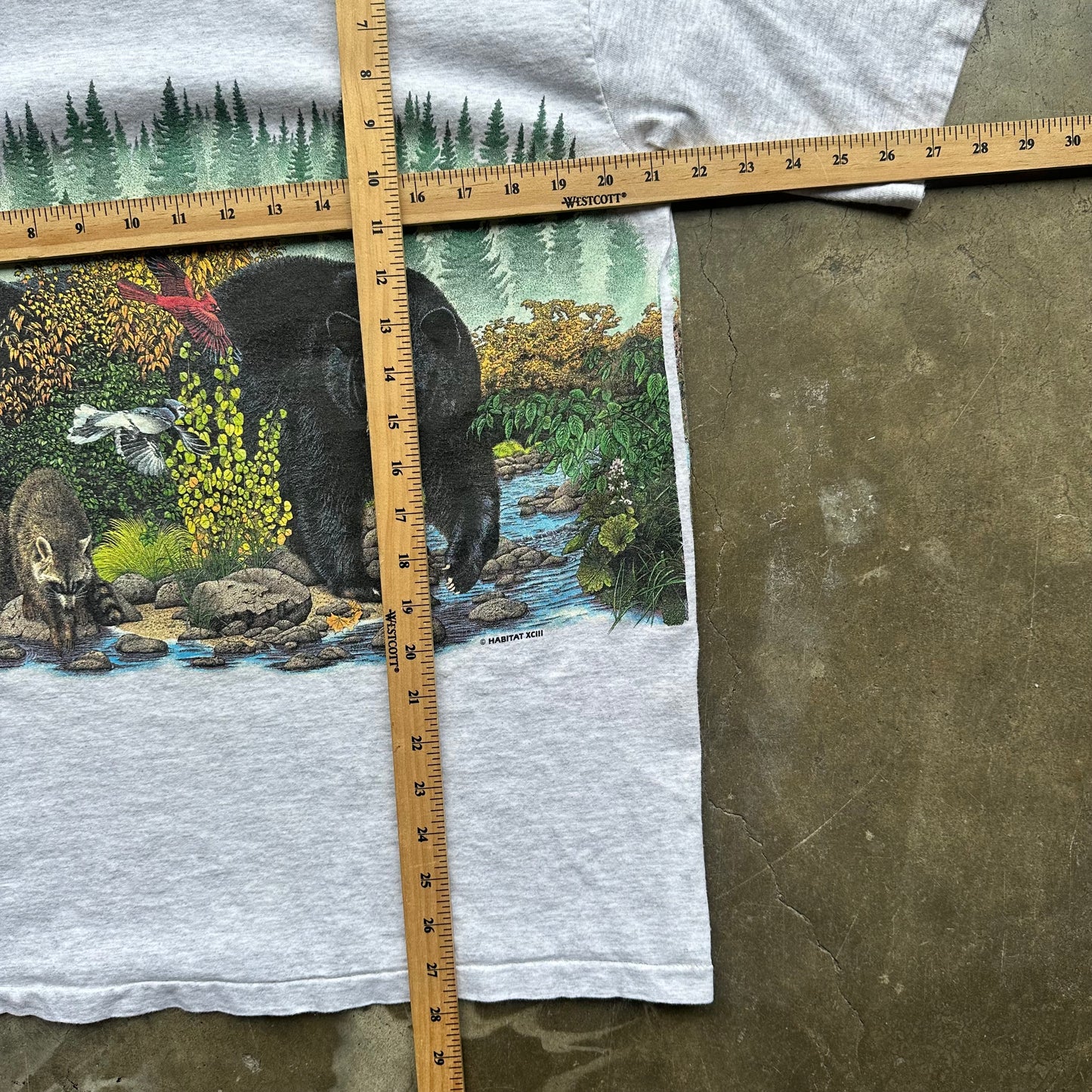 Vintage Bear Nature Indian River T Shirt - Large