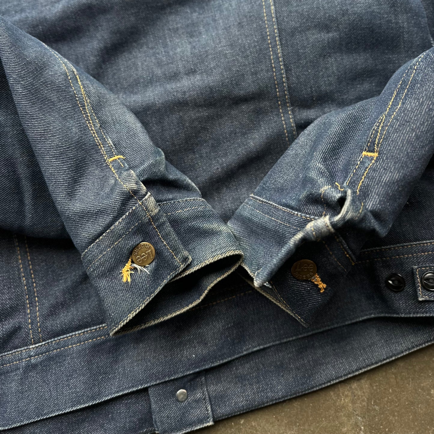1970s Vintage Lee Storm Rider Denim Jacket - 44L