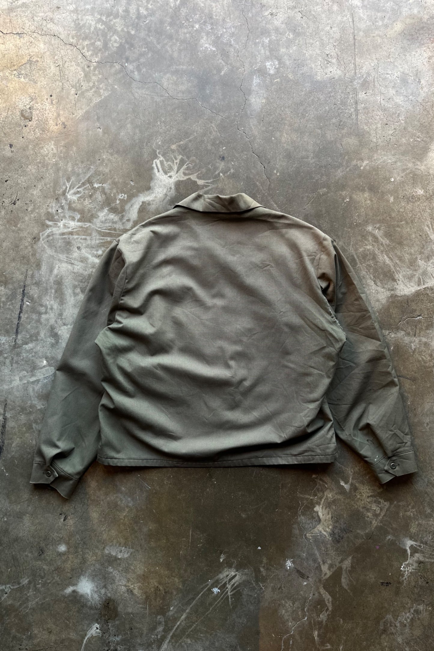 1960s 70s Sears Work Jacket Green - Large