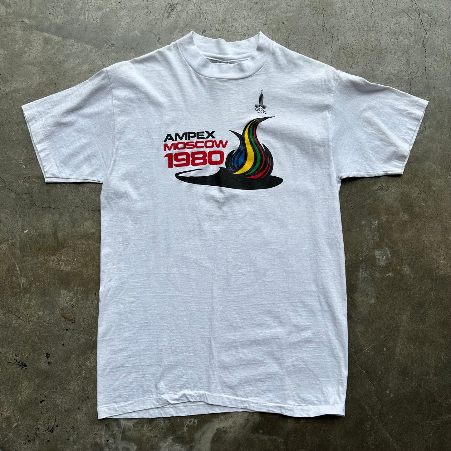 Vintage 1980 Olympics Ampex Moscow T Shirt - S/M