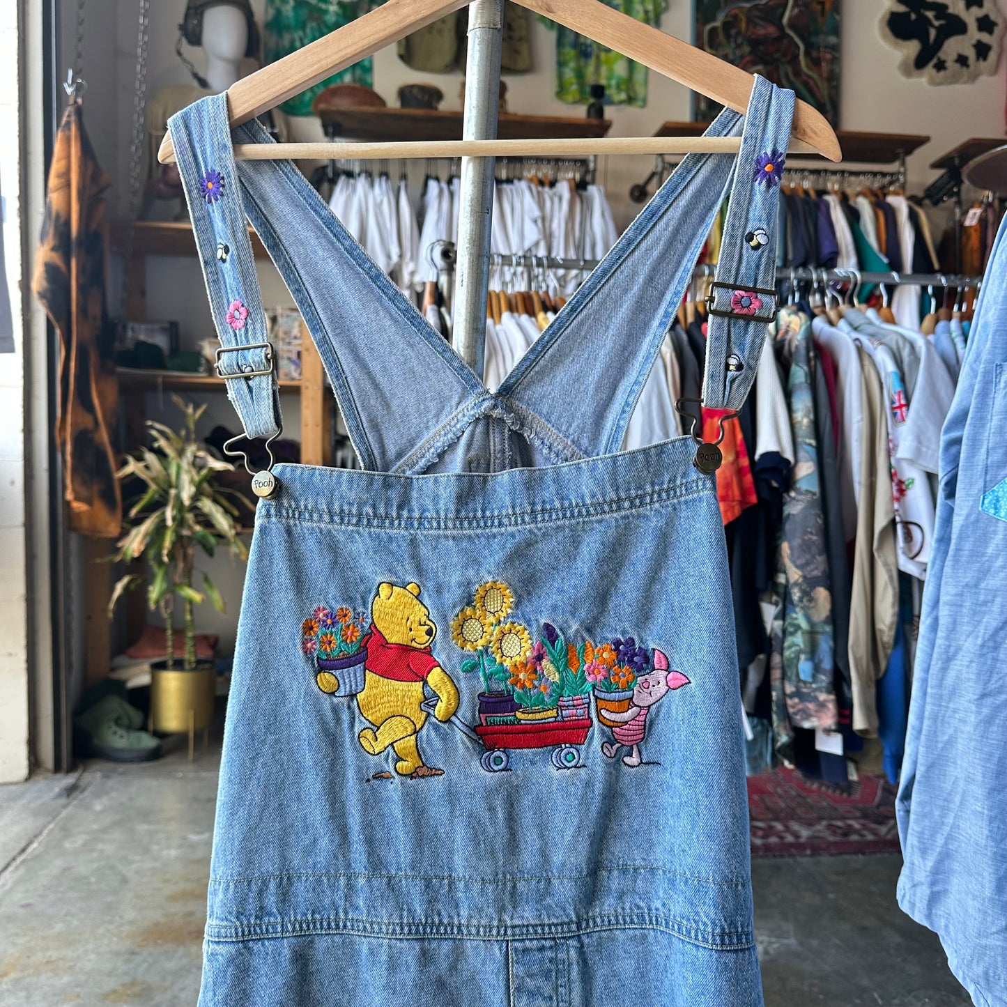 Vintage Y2K Winnie the Pooh Overalls - Women’s L/XL