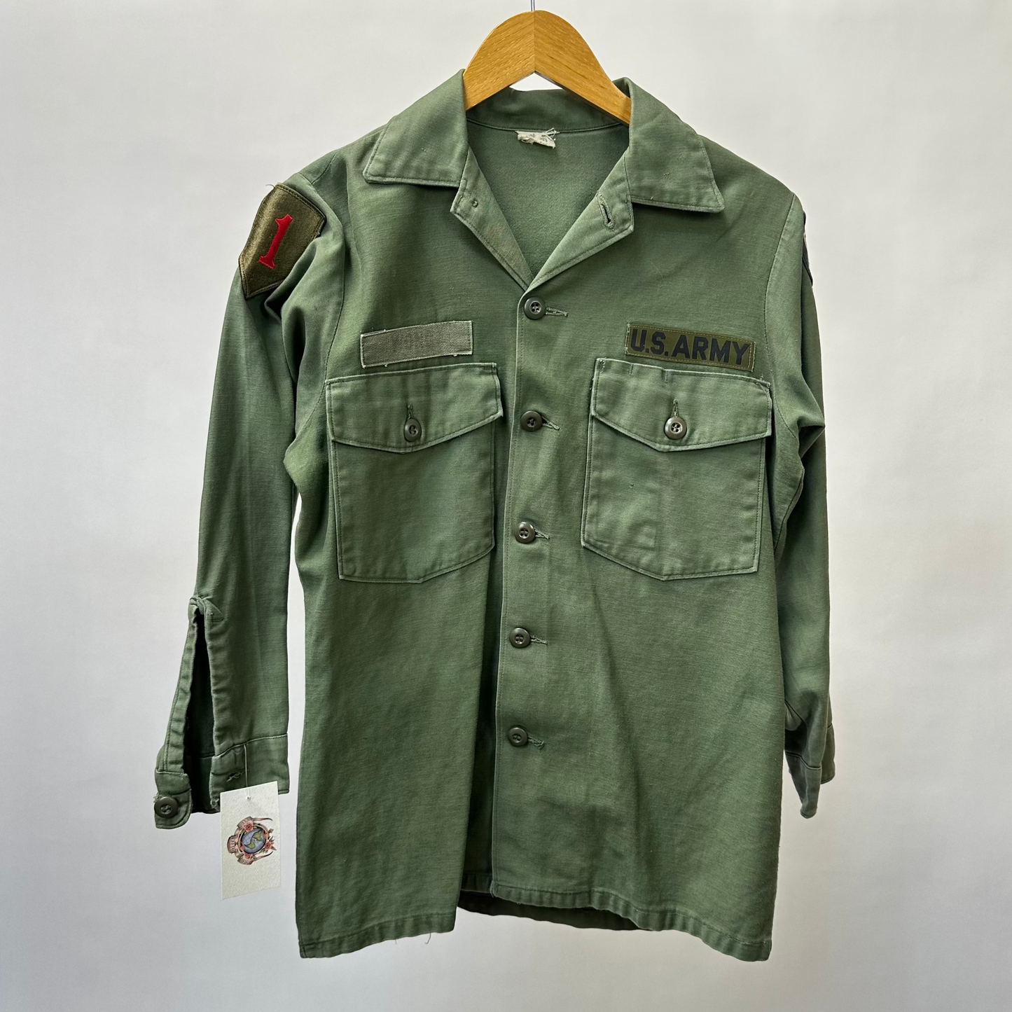 Vintage 60s/70s Military Field Shirt - Small