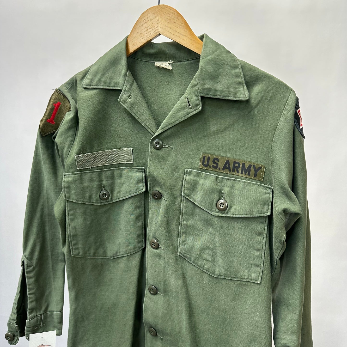 Vintage 60s/70s Military Field Shirt - Small