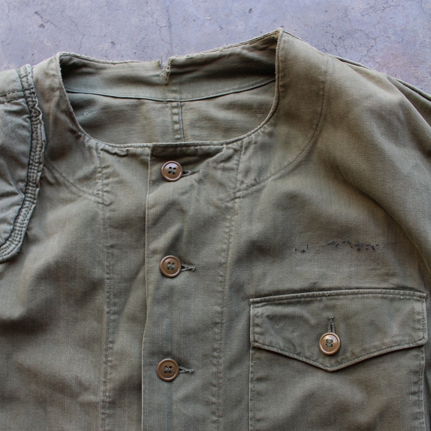 WW2 1940s HBT Shooter Jacket - XL/2XL