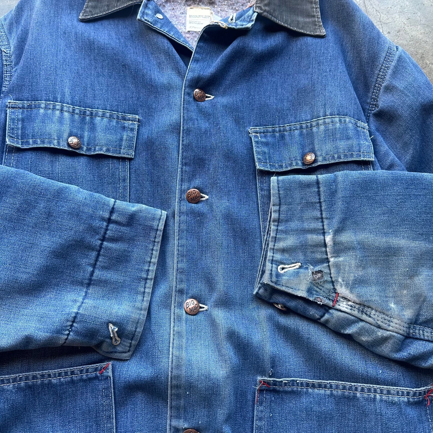 Vintage 70s JC Penney Denim Chore Coat