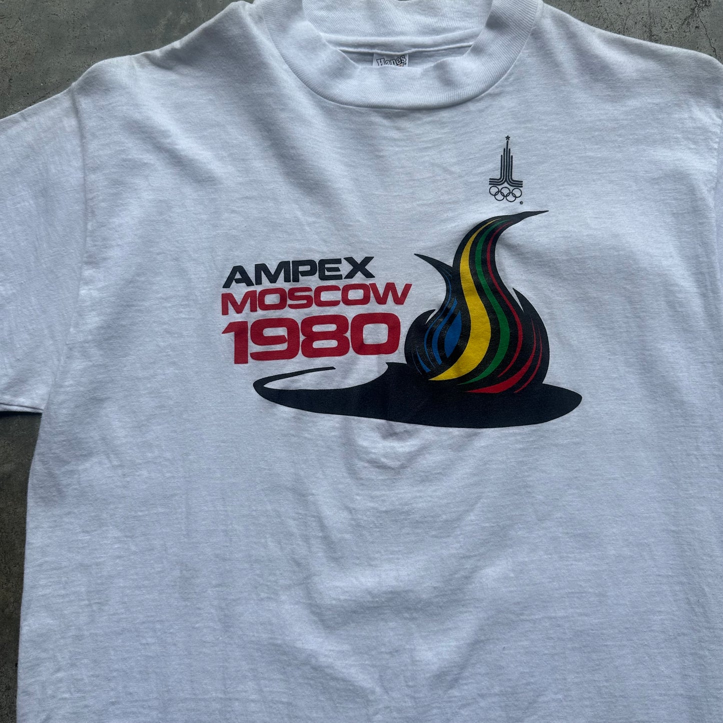 Vintage 1980 Olympics Ampex Moscow T Shirt - S/M