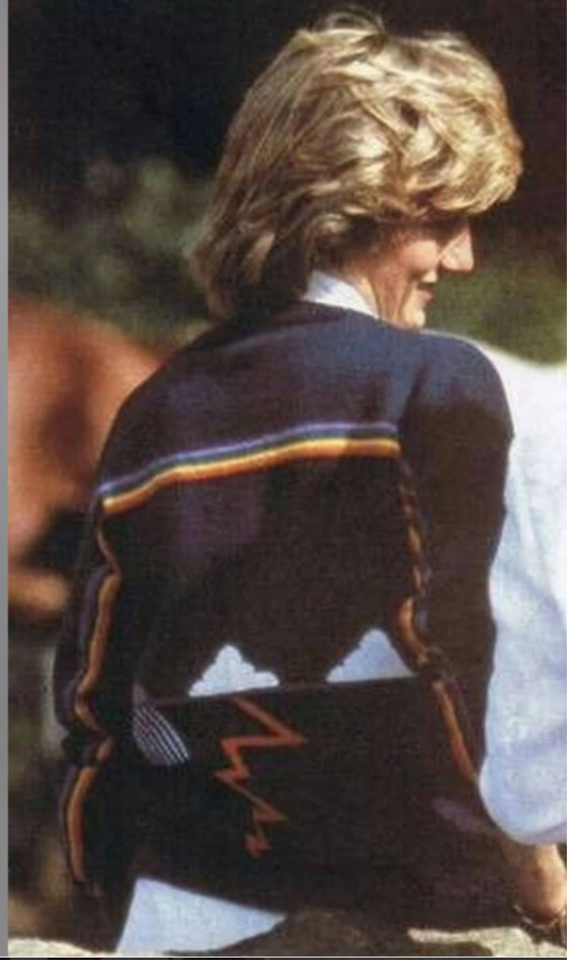Vintage 70s Faded Glory Rainbow Storm Sweater - Medium