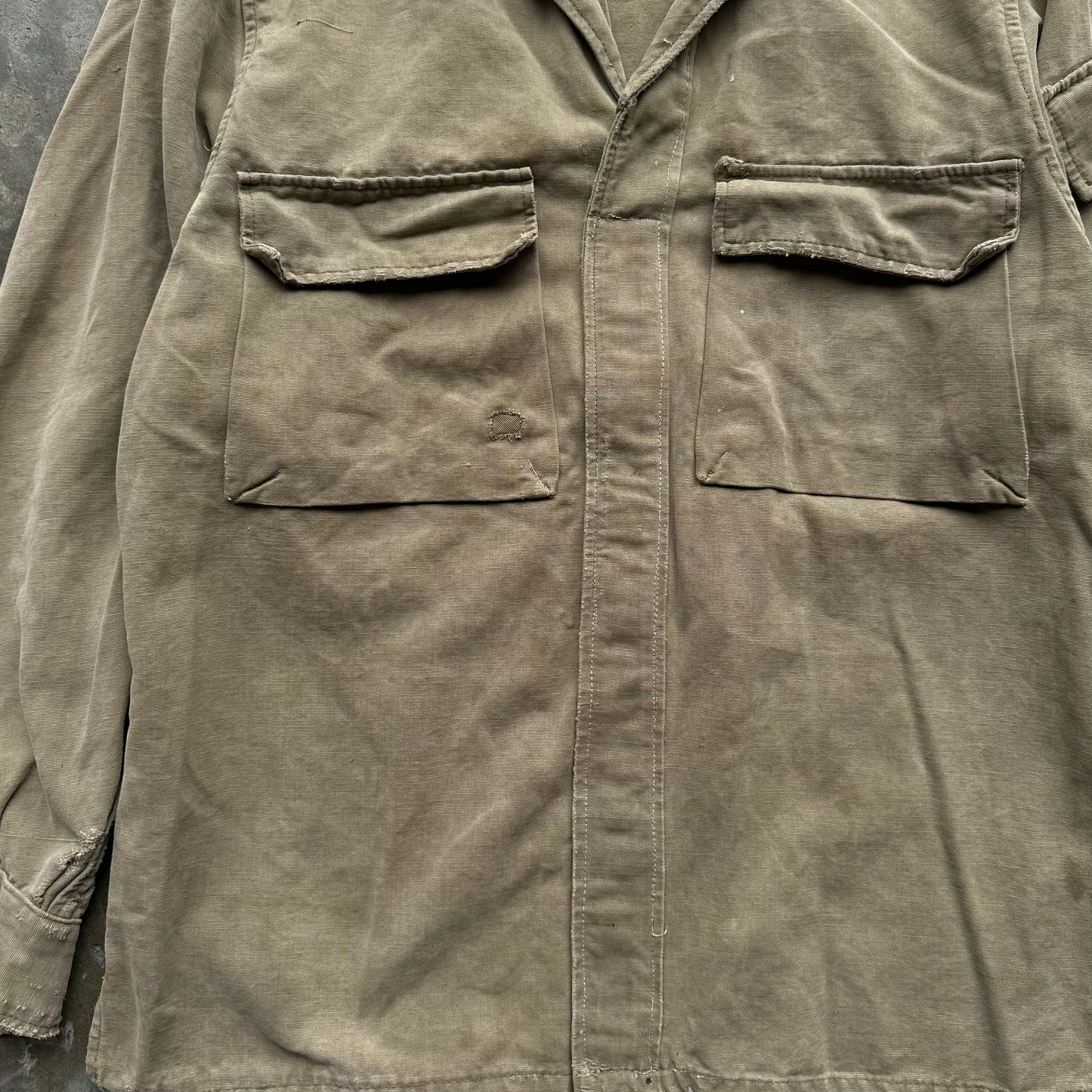 40s/50s European Military Utility Shirt - Medium