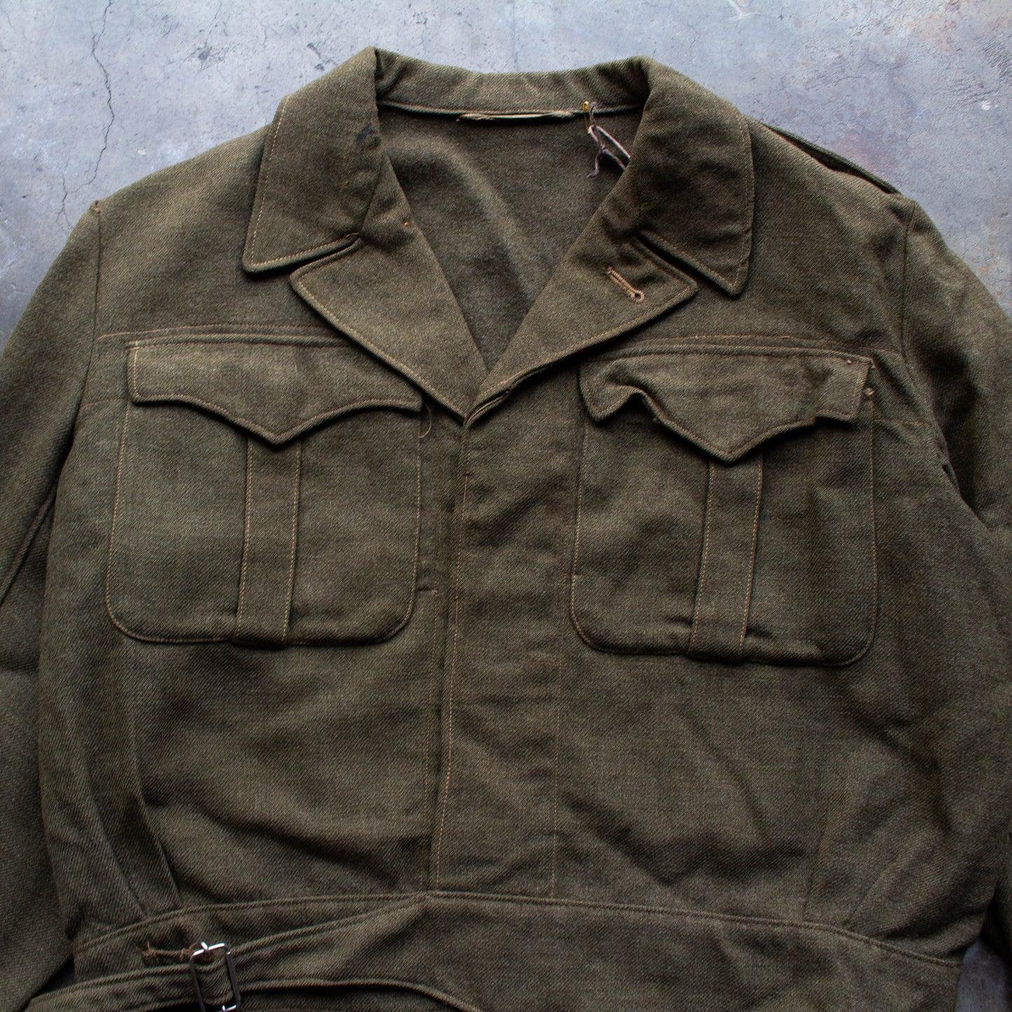 1940s WW2 British Battledress Coat - Large cropped