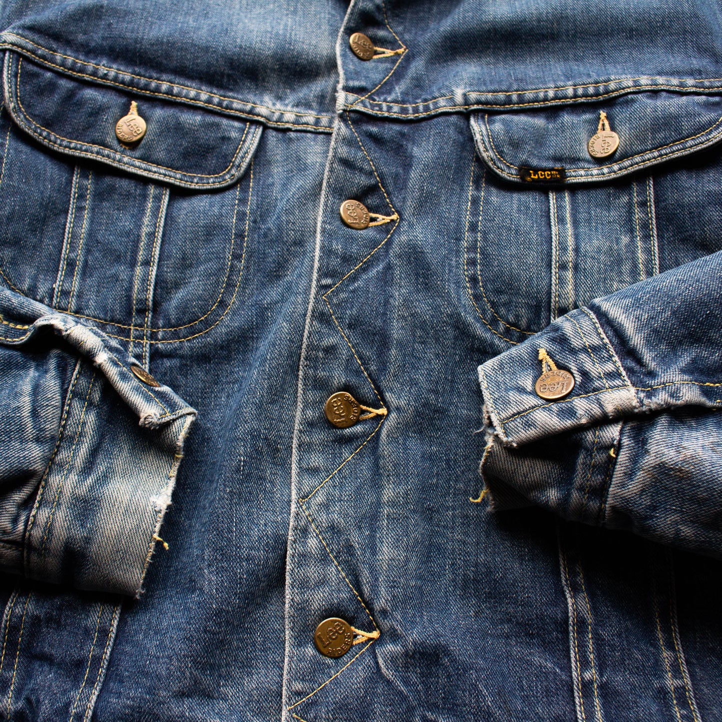1960s Lee Storm Rider Denim Jacket - 42 Reg