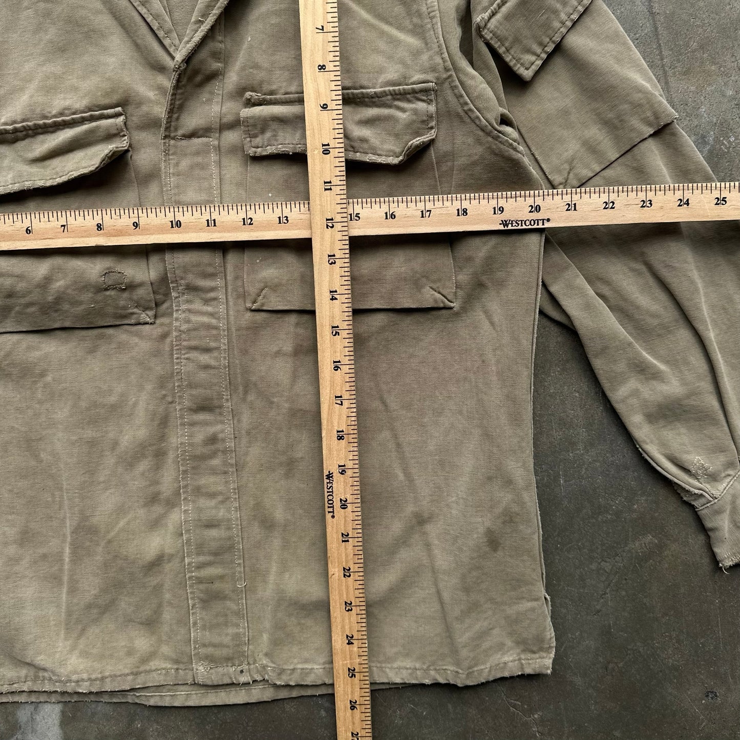 40s/50s European Military Utility Shirt - Medium