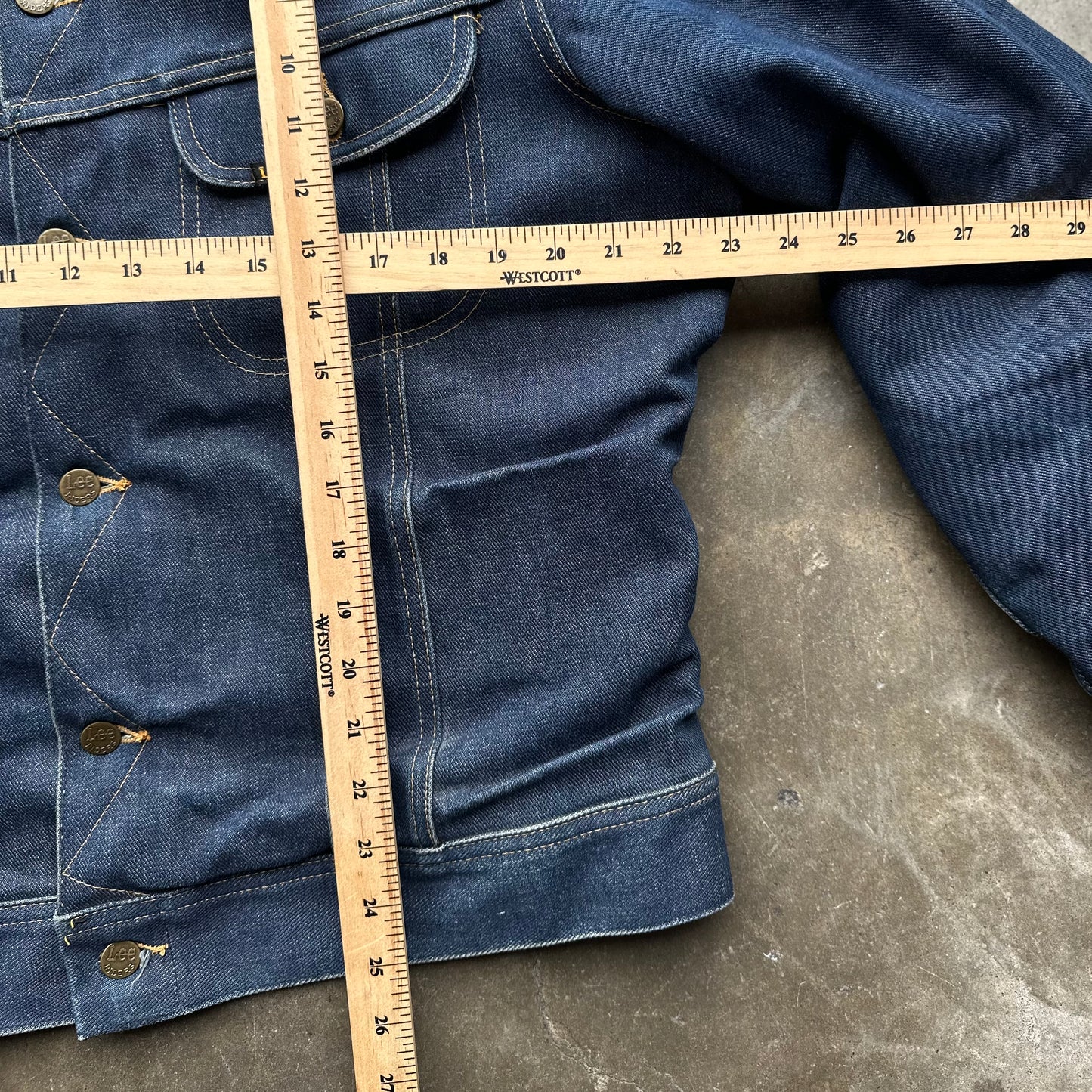 1970s Vintage Lee Storm Rider Denim Jacket - 44L