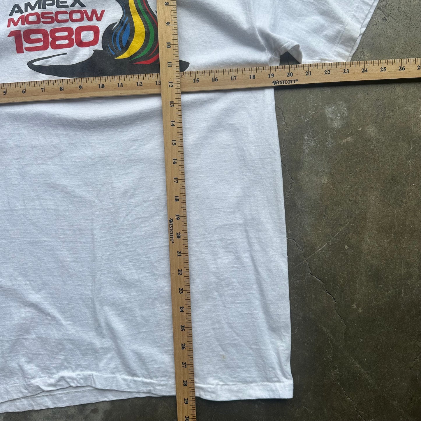 Vintage 1980 Olympics Ampex Moscow T Shirt - S/M