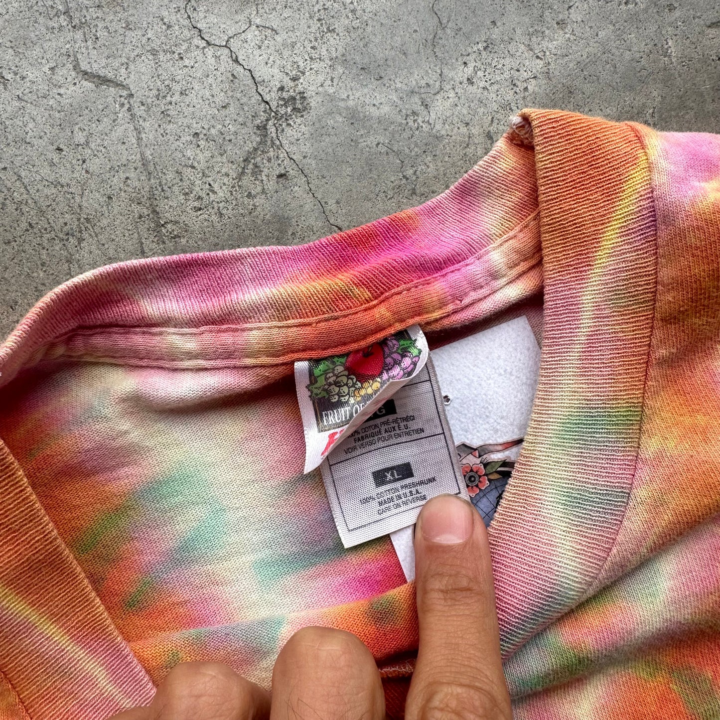 Vintage 90s Tie Dye T Shirt - L/XL
