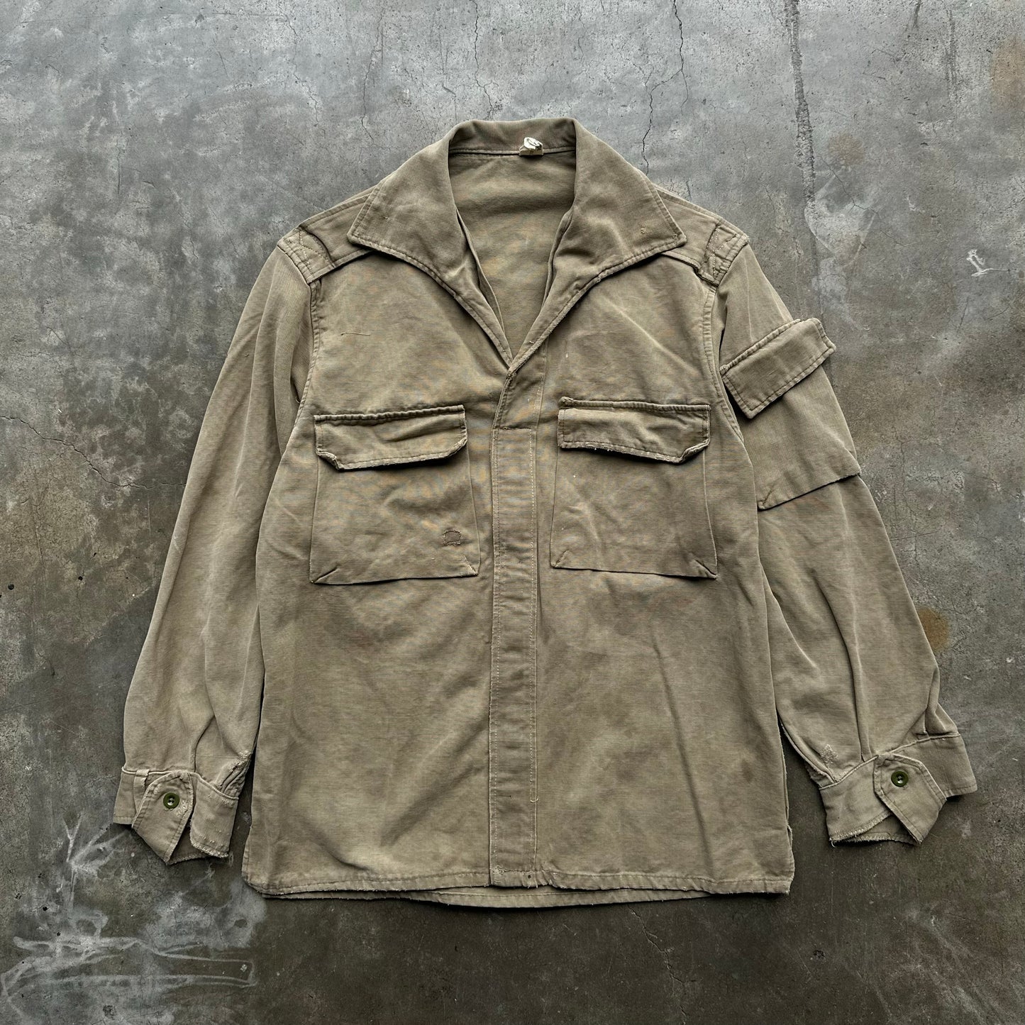 40s/50s European Military Utility Shirt - Medium
