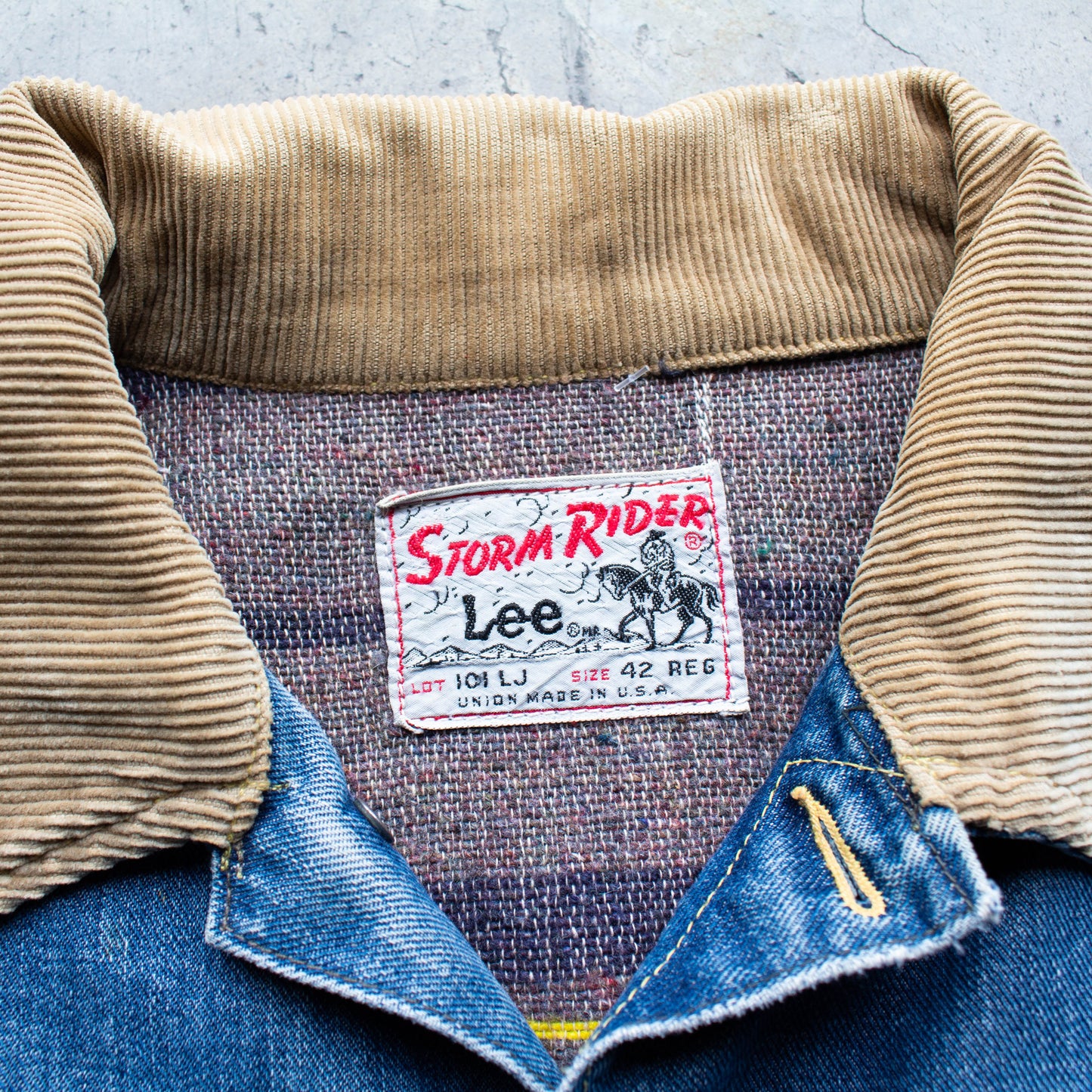 1960s Lee Storm Rider Denim Jacket - 42 Reg