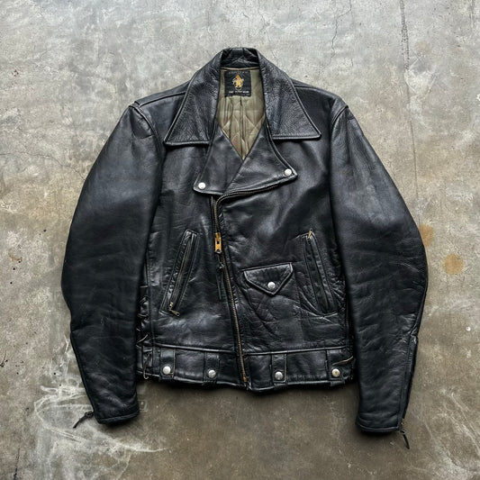 1950s Golden Bear Leather Motorcycle Jacket - S/M