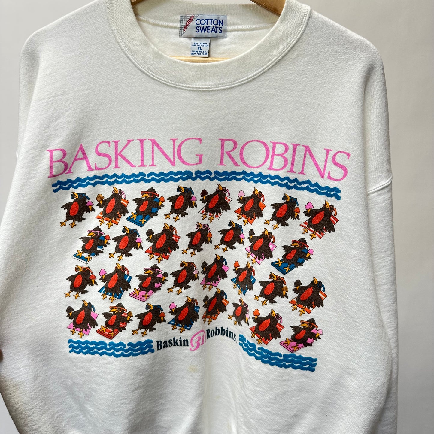 Vintage 90s Baskin Robbins Sweatshirt - L/XL