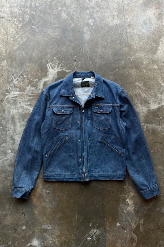 1960s-1970s Transitional 24MJZ Wrangler Denim Jacket - 42