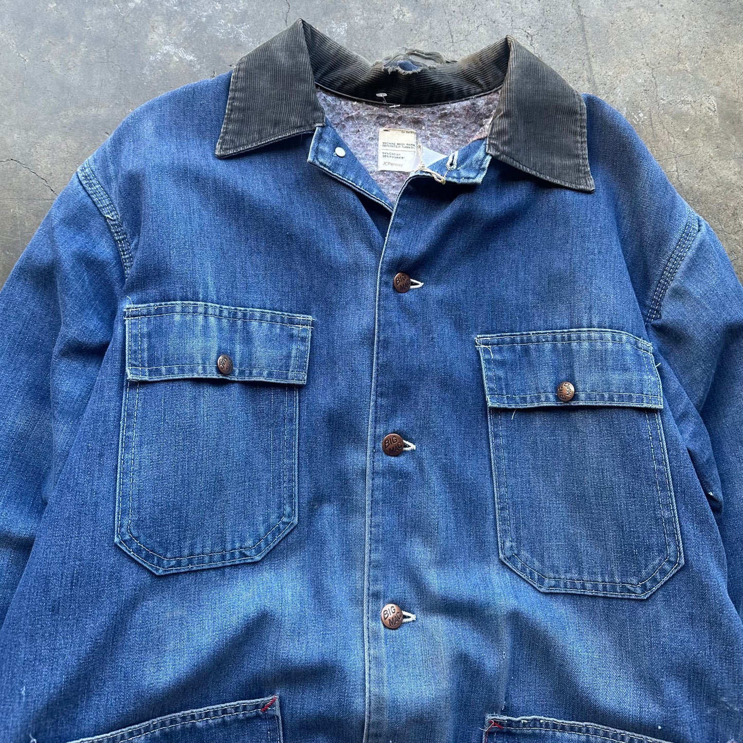 Vintage 70s JC Penney Denim Chore Coat