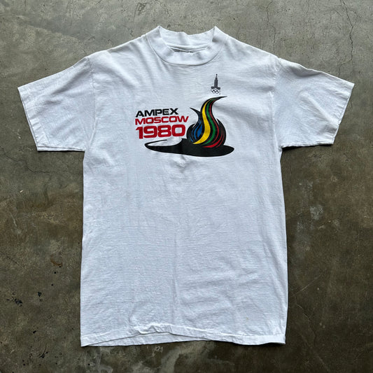 Vintage 1980 Olympics Ampex Moscow T Shirt - S/M