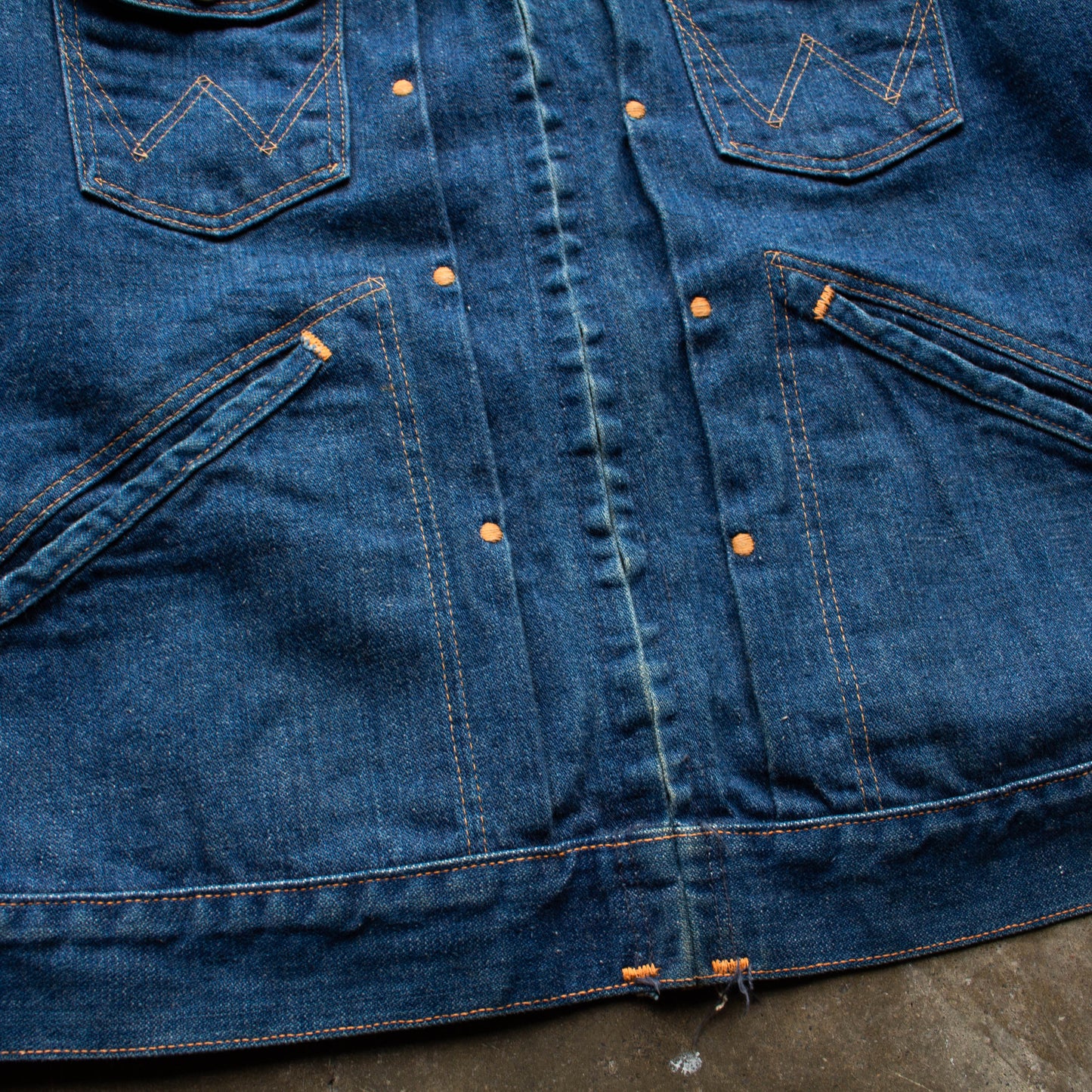 60s/70s Wrangler 24MJZ Denim Jacket - 42 - Medium