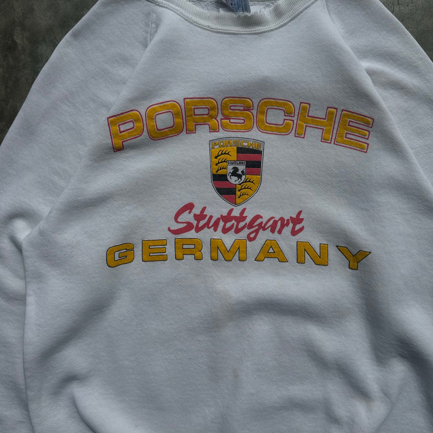 Vintage 1980s Porsche Stuttgart Germany Sweatshirt - L/XL