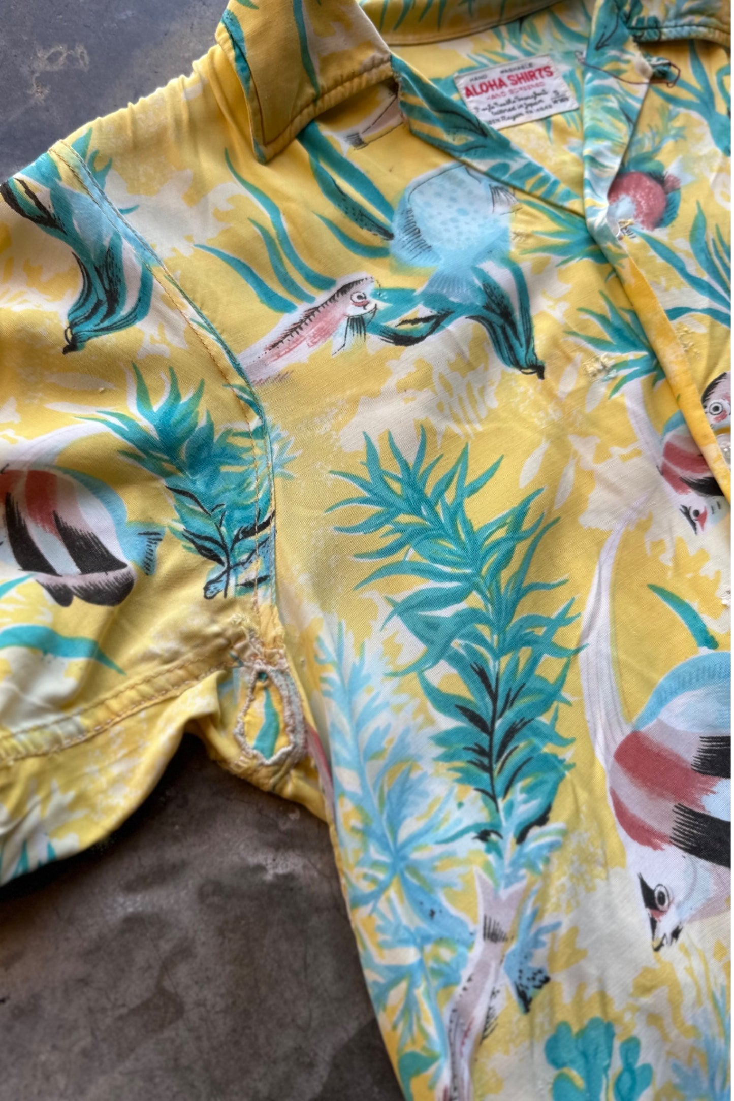 1950s Hawaiian Aloha Shirt - Small