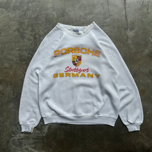 Vintage 1980s Porsche Stuttgart Germany Sweatshirt - L/XL