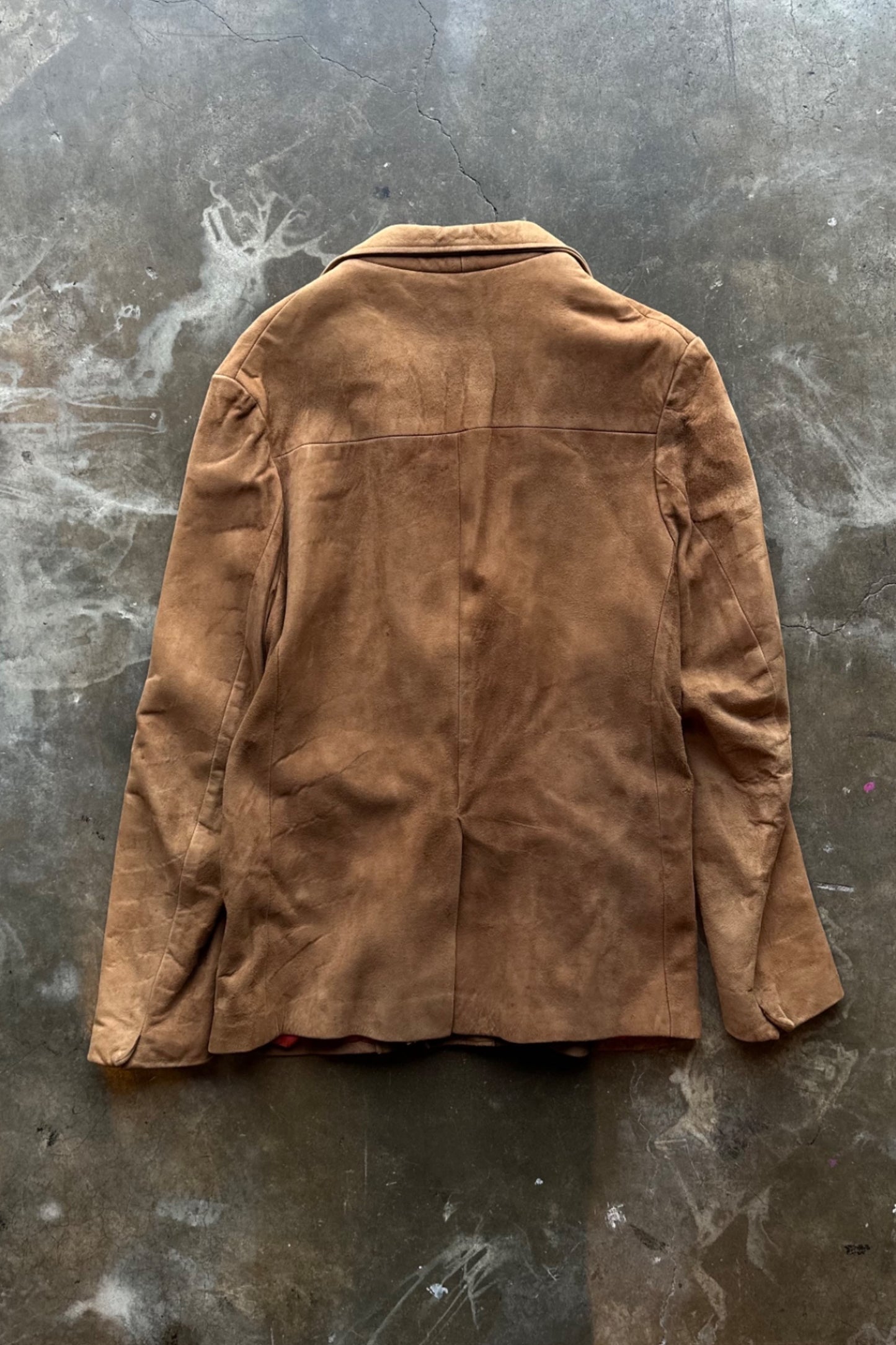 1960s Brown Suede Leather Coat - Women’s Medium