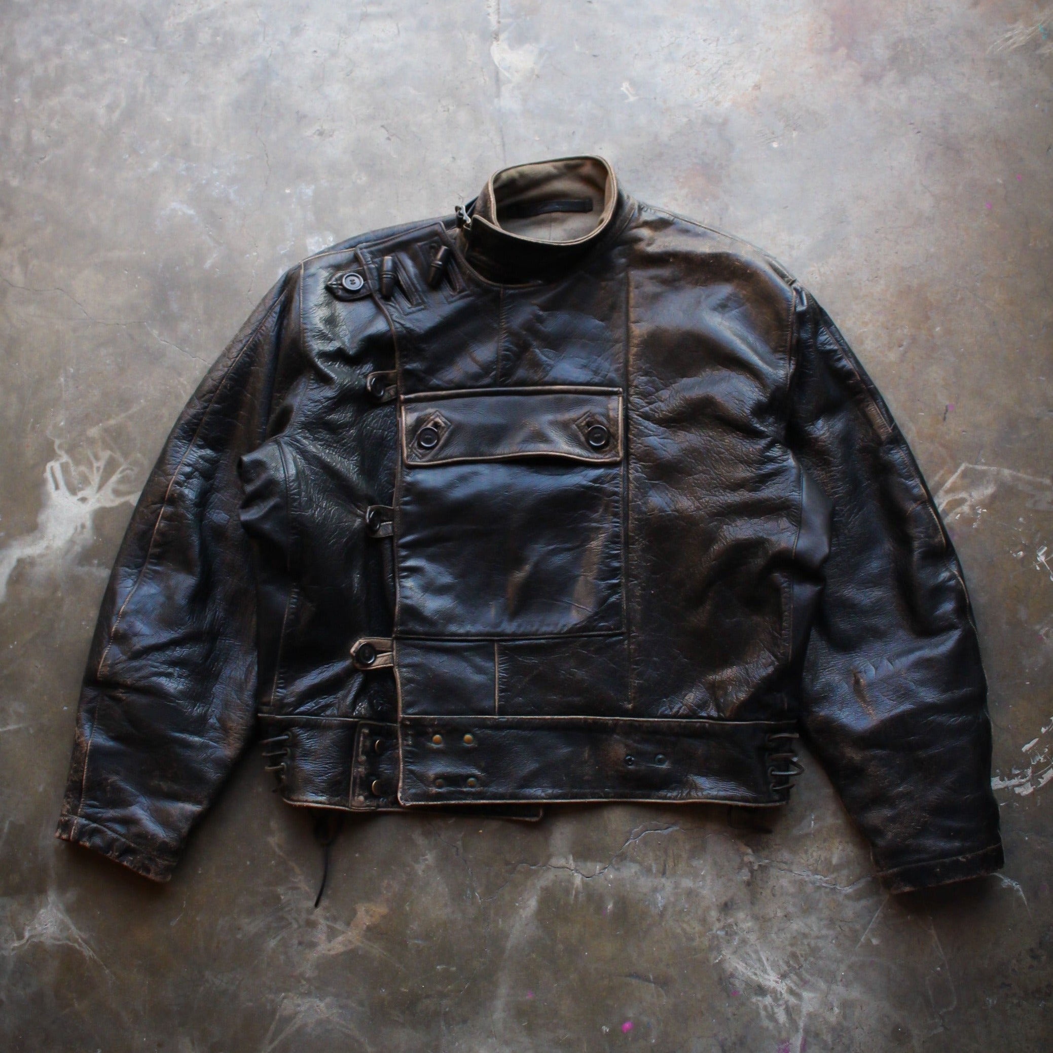 Vintage 40s 50s Swedish Dispatch Riders Jacket Motorcycle