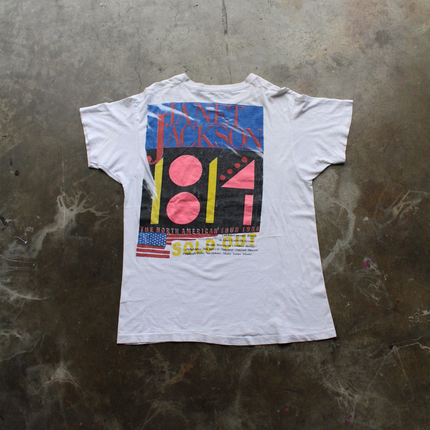 1990 Janet Jackson Tour T-Shirt - M/L