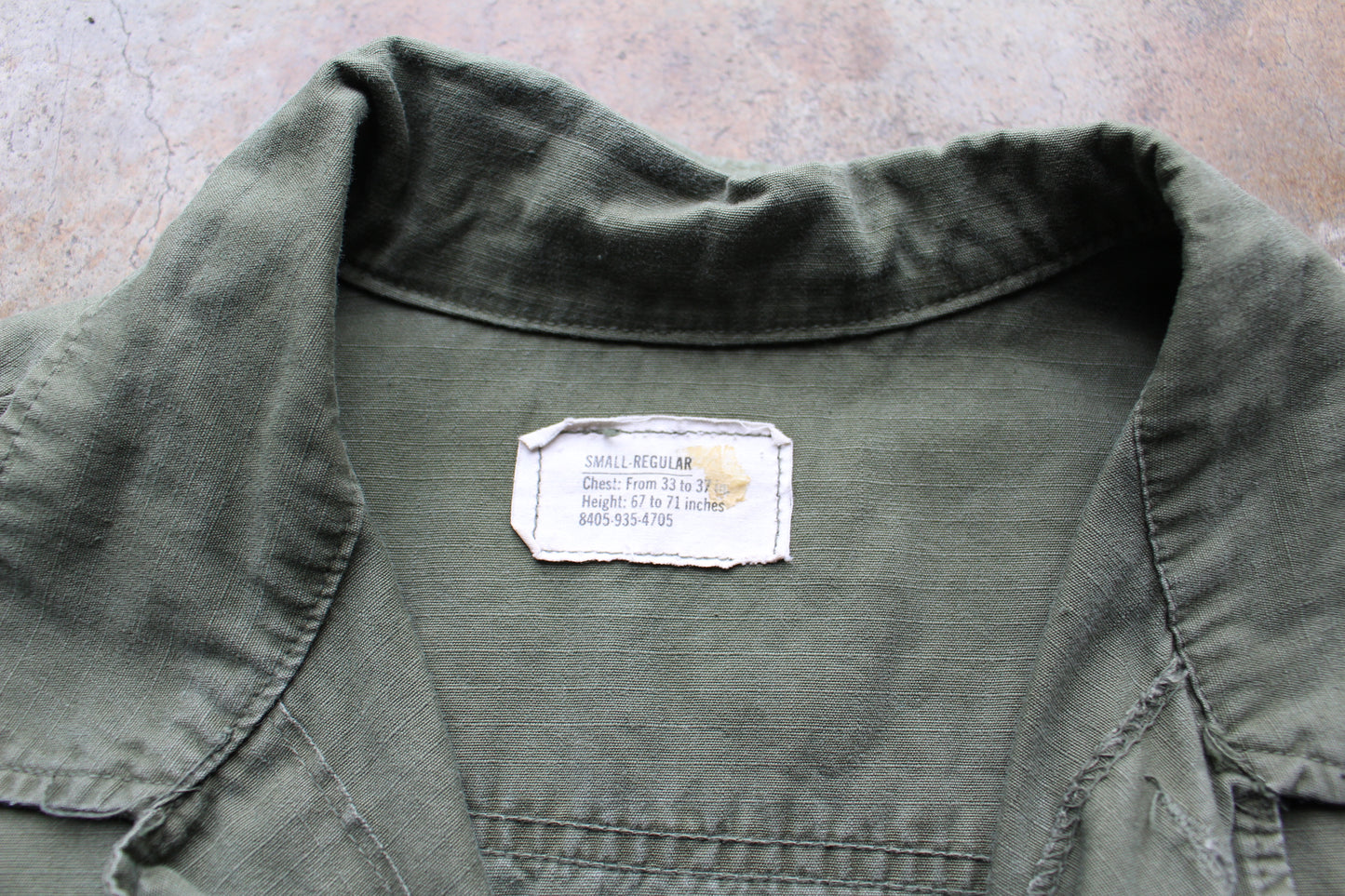 Vintage Vietnam Souvenir Jacket Military 60s 70s Combat Tropical Coat Small