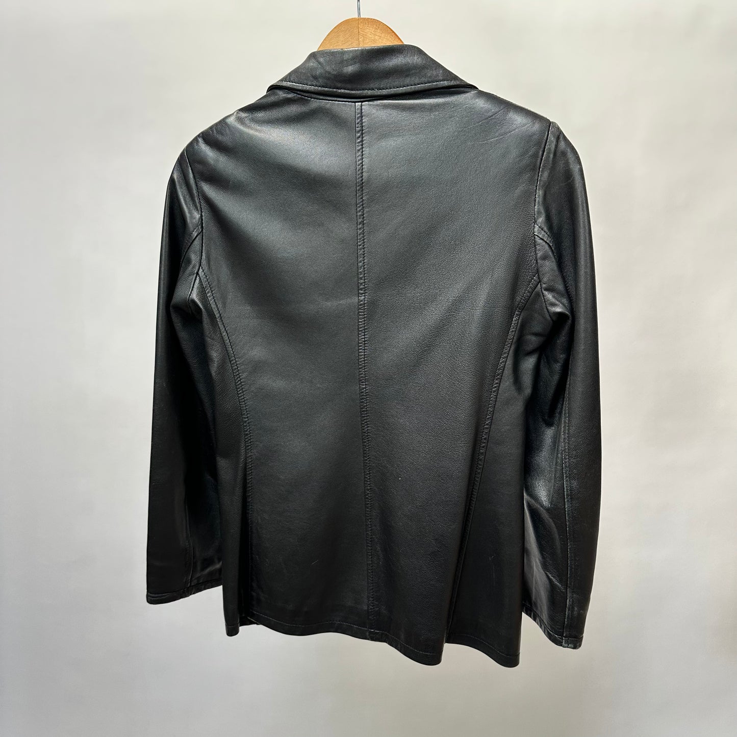 Vintage 80s Made in Italy Leather Jacket - Women's Medium